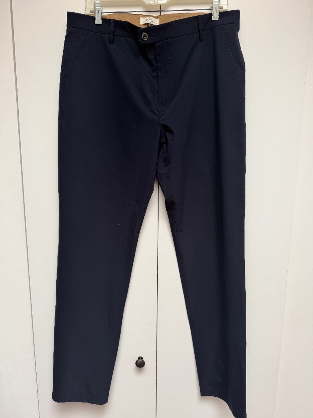 Men’s 7 for all Mankind technical fabric pant, navy blue, size 33 waist